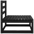 thumbnail image 3 of vidaXL Garden Middle Sofas 2 pcs Black Solid Wood Pine, 3 of 4