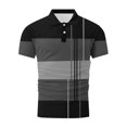 thumbnail image 4 of Weiqiqre Shirts T - Chemises pour Hommes T-Shirt à Manches Courtes à Blocs de Couleur Col Rond Chandail Décontracté Basique Chemises, 4 of 4