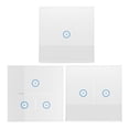thumbnail image 5 of Interrupteur WiFi Compatible, Interrupteur Tactile Mural Intelligent, Interrupteur WiFi Standard pour Interrupteur Tactile Léger, Télécommande, Minuterie, Fiable et Fiable, 5 of 5