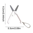 thumbnail image 3 of Ciseaux Pliants Portatifs Rétractables, Conception Télescopique Compacte pour Voyage, Poche de Transport, Lames en Acier Inoxydable, Outil de Coupe de Bureau Facile, Utilisation Sécuritaire, Petite Taille, 3 of 6