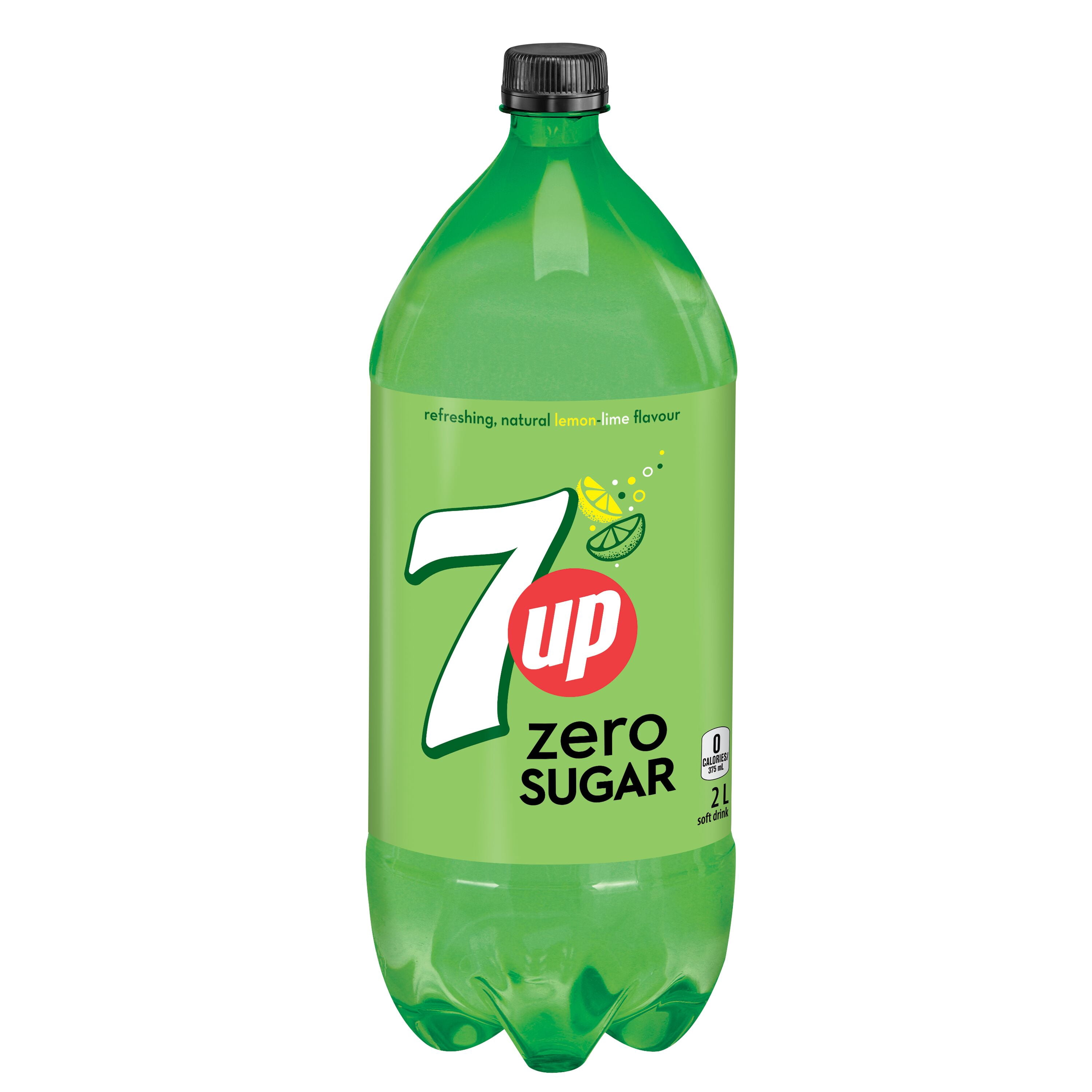 7UP Zero Lemon Lime Soft Drink 2 L, Bottle