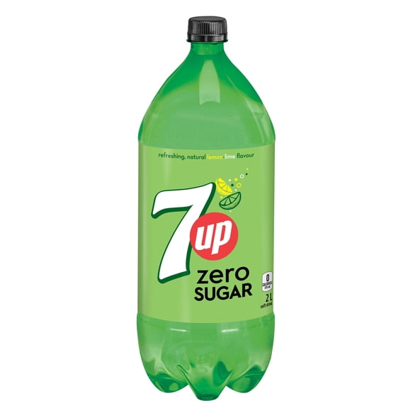 7UP Zero Lemon Lime Soft Drink 2 L, Bottle