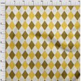 thumbnail image 4 of oneOone Rayon Yellow Fabric Check Argyle Sewing Craft Projects Fabric Prints By Yard 56 Inch Wide, 4 of 4