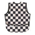 thumbnail image 1 of Tiny Twinkle - Apron Bib - Black Checkers - 6-24M, 1 of 5