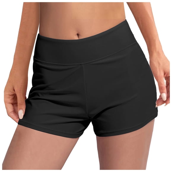 Period Swim Shorts for Women 3" Menstrual Leakproof Swimwear Quick Dry High Waisted Bathing Suit Bottoms Beach Boyshorts