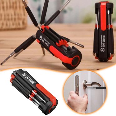 Eight In One Multifunctional Screwdriver Shaped Hexagonal Screwdriver Set Home Tool With LED Light Screwdriver Set 14 Piece Screwdriver Small Size Set Screwdriver Set 2-piece Screwdriver 32500mag 10