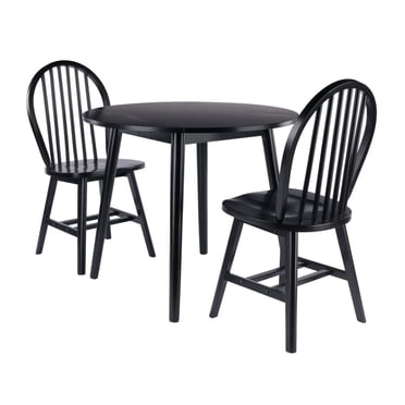 Moreno 3pc Drop Leaf Dining Table with Chairs