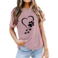 thumbnail image 1 of Ketyyh-chn99 Hauts Femmes Dames Vêtements Décontractés Manches Longues Col Rond Tunique Ligne A Blouse Rose,G, 1 of 2