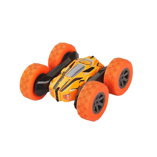 SIYTUAU Voiture Cascade Télécommandée 24G Rc Rotation 360° Conception Double Face Véhicule Tout-Terrain Jouet Couleur Orange Voiture Électrique pour Enfants Matériau Plastique Taille Standard Orange