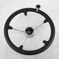 thumbnail image 4 of Remplacement de Volant, Poignée en Mousse Noire Robuste 5 Rayons pour Yachts, Bateaux Rapides, Bateaux de Pêche, Navires, 4 of 7