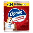 thumbnail image 3 of Charmin Toilet Paper Ultra Strong, 6 Mega Rolls (24 Regular Rolls Equivalent), 2-ply Bathroom Tissue, 3 of 23