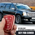 thumbnail image 2 of Unique Bargains Étui de Clé de Voiture avec Télécommande à 5 Boutons, Étui de Clé en TPU, Protecteur Complet Rouge pour Cadillac XT5 2017-2020, 2 of 7