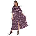 thumbnail image 1 of Moomaya Robe Kurti d'Été à Manches Courtes Imprimée, Tunique Ligne A pour Femmes, 1 of 5