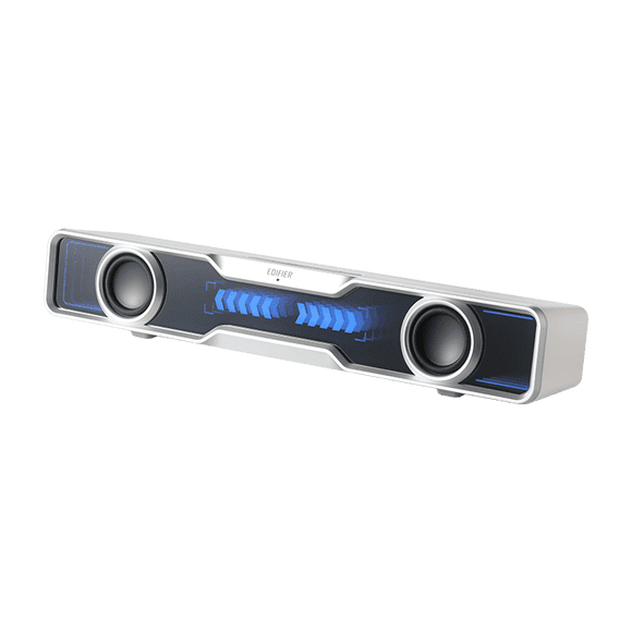 Edifier QS30 Haut-Parleurs d'Ordinateur Mini Barre de Son Haut-Parleurs USB Caisson de Basses Bluetooth 5.4 avec Microphone Éclairage RVB pour PC Portable