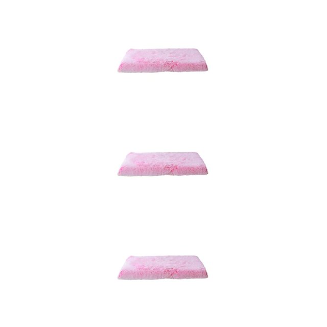 Thinsony Lit pour Chien Convenant à Toutes les Races Bon Rapport Qualité-Prix Facile à Nettoyer Coussin pour Animal en Polyester Durable Tapis pour Animal Rose Blanc P 40*30*5cm 3Ensemble