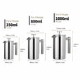 thumbnail image 2 of JMYHOAM Kitchen Gadgets 800ML Double-layer Stainless Steel Coffee Pot Insulation Tea Maker Press Coffee Pot Stainless Steel 304 Home and Kitchen, 2 of 7