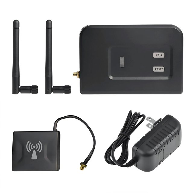 Mighty Mule Kit d'Ouverture de Portail Intelligente avec Télécommande et Surveillance Sans Fil, Noir
