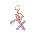 thumbnail image 2 of lionlar Resin Keychain Ornaments Girls English Alphabet Keyring X, 2 of 9