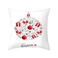 thumbnail image 1 of Agiferg Christmas New Pillowcase Rag Linen Pillowcase Back Cushion Cover, 1 of 2