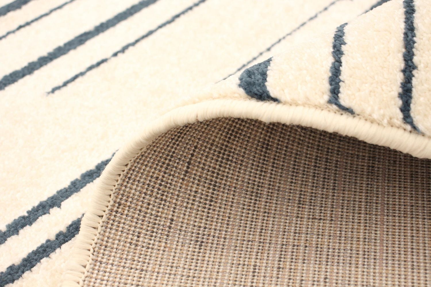 ECARPET Striped Area Rug, Minimalist Style Modern Carpet Fika Collection