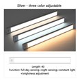 thumbnail image 4 of Led Light Strip Under Cabinet Lights With Rechargeable Battery 3 Switch Mode 3 Lighting Modes Cabinet Lighting For Bedroom Kitchen Wardrobe Silver 10CM, 4 of 5