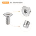 thumbnail image 4 of Unique Bargains 5/16-18x3/4' Flat Head Socket Cap Screws, 304 Stainless Steel Hex Socket Drive Fasteners Bolts 10Pack, 4 of 5