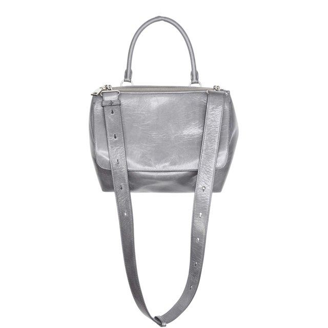 Michino Paris Sac Bandoulière en Cuir Locmaria mm pour Femme - Gris