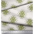 thumbnail image 3 of Soimoi Moss Georgette Fabric Flower Artistic Print Sewing Fabric Yard 42 Inch Wide, 3 of 3