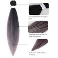 thumbnail image 4 of EGNMCR Wigs Human Hair A Gradient Color Hair Pre-stretched Crocheted Hair Filament 26 Inches extension piece, 4 of 5