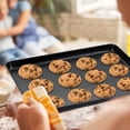 thumbnail image 4 of E-far Nonstick Baking Sheet with Rack Set, 12.5 x 9.5 x 1 Inch Cookie Sheet Baking Pan with Cooling Rack for Oven, Commercial Grade & Non-Toxic, Easy to Clean, 4 of 7