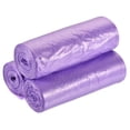 thumbnail image 1 of Unique Bargains Sacs à Ordures Petits 2-4 Gallons Doublures de Corbeille à Déchets Violets, 60 Unités / 3 Rouleaux, 1 of 5