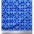 thumbnail image 1 of Soimoi Satin Silk Fabric Abstract & Circle Geometric Print Fabric by The Yard 42 Inch Wide, 1 of 5