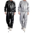 thumbnail image 3 of fastboy Combinaison de Sauna pour Salon à Domicile Spa Course Exercice Mise en Forme Veste de Survêtement Réutilisable Lavable Combinaisons de Sport en PVC Noir P, 3 of 6
