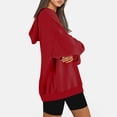 thumbnail image 4 of Oversized Hoodies for Women Sweatshirts Long Sleeve Pullover Fall Winter Solid Color Tops, 4 of 7