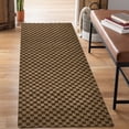 thumbnail image 1 of ANTPOP Runner Rug Outdoor Hallway Carpet Runners Non Slip Area Rugs Entrance Mat Indoor for Entryway Kitchen 3'x7',Checkred Brown, 1 of 7