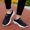 thumbnail image 2 of DXOUPM Chaussures pour Hommes à Enfiler en Maille Respirantes Confortables Semelle Plate Chaussures Décontractées Pantoufles de Sortie, 2 of 3