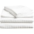 thumbnail image 2 of 900 Thread Count 100% Egyptian Cotton 4-Piece Bed Sheet Set (1 Flat, 1 Fitted Sheet, 2 Pillow Covers) 30 Inches Deep Pocket Size Stripe Pattern, 2 of 4