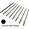 thumbnail image 4 of Long Security Screwdriver Bit Sets 6 Inch Length S2 Steel Torx Security Head Drill Screw Driver Drill Set (8Pcs Torx Head (150mm), 4 of 5