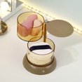 thumbnail image 4 of LCXmlly Storage Container Rotatable Storage Box Spacesaving 360 Degree Rotation Rubber Band Jewelry Makeup Puff Case for Daily Use, 4 of 5