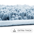 thumbnail image 2 of Hitime Soft Chenille Bath Rug Mat 16x24 Quick Dry Machine Washable Bathroom Runner - Ultra Absorbent Non-Slip Backing - Light Blue, 2 of 10
