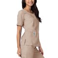 thumbnail image 3 of Adar Universal Women's Scrub Set - V-neck Scrub Top and Elastic Pull-On Scrub Pants, 3 of 7