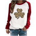 thumbnail image 1 of QIPOPIQ Chandails à Manches Longues pour Femmes T-Shirts de la Saint-Patrick T-Shirts de la Saint-Patrick pour Dames Shamrock T-Shirt Vert Chandail T-Shirts de la Saint-Patrick Col Rond T-Shirts de Fête T-Shirts Graphiques Aubaines, 1 of 4