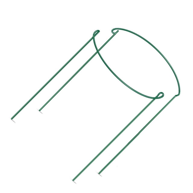 Hi,Fancy Garden Support Stake 40*25cm Metal Half Round Rose Plant Cage 2Pcs