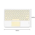 thumbnail image 5 of Bluetooth Keyboard Round Cap Keyboard Portable BT Wireless Keyboard With Touchpad For Android PC Tablet, 5 of 5