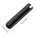 thumbnail image 2 of Unique Bargains 3.3mm x 16mm Dowel Pin Carbon Steel Split Spring Roll Shelf Support Pin Fasten Hardware Black 30 Pcs, 2 of 3