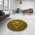 thumbnail image 4 of Ahgly Tapis Rectangulaire Lavable en Machine Intérieur Transitionnel Marron, 5 Pieds x 8 Pieds, 4 of 7