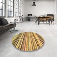 thumbnail image 3 of Ahgly Company Tapis d'Intérieur Rectangulaire Abstrait Doré Brun Jaune Tapis de Zone Abstrait, 7 Pieds x 9 Pieds, 3 of 6