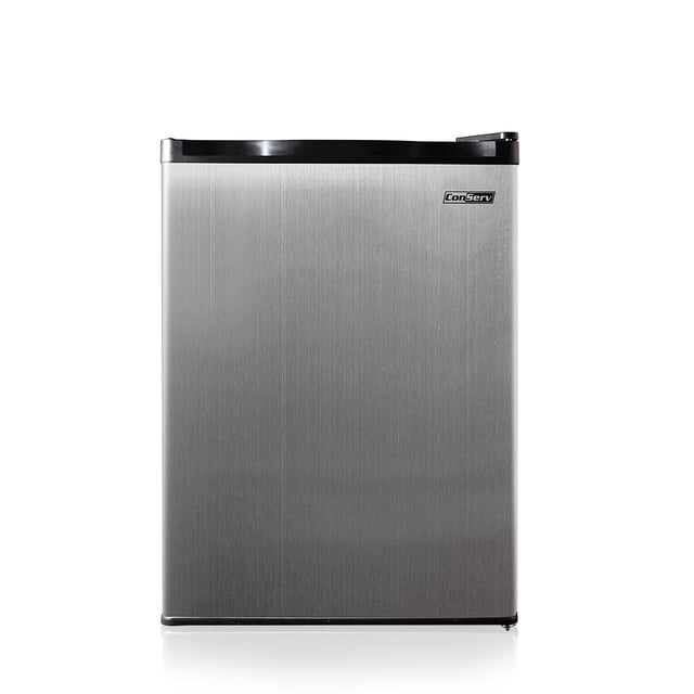 Conserv Réfrigérateur Compact Mini en Acier Inoxydable 18 Po 2,6 Pi3 Porte Réversible 110 V