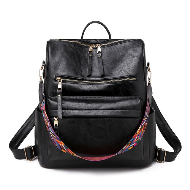 Sacs à Main à Dos de Mode pour Femmes Sacs à Main de Conception Polyvalente et Sac à Bandoulière Sac de Voyage, avec Sangle Colorée