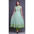thumbnail image 2 of Bimba Pastel Mint2 Aquarelle Kurti Indienne Longue pour Femmes Tenue de Fête Imprimée Sans Manches Robe Anarkali Kurti Moyen, 2 of 6